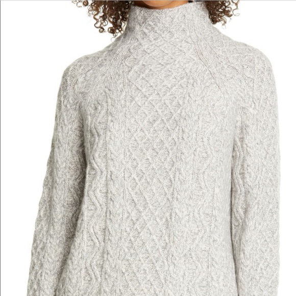 Vince Sweaters - Vince | Cable Cashmere Blend Mock Neck | Sz XXS